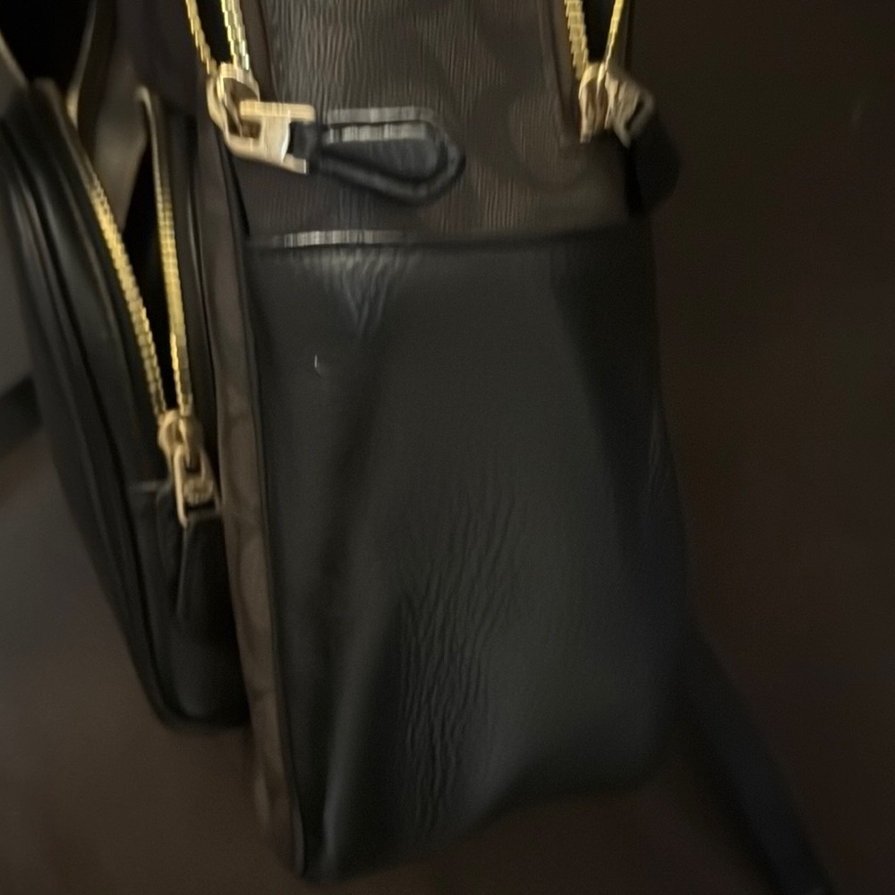 Coach Black and Brown Signature Backpack - Picture 7 of 13